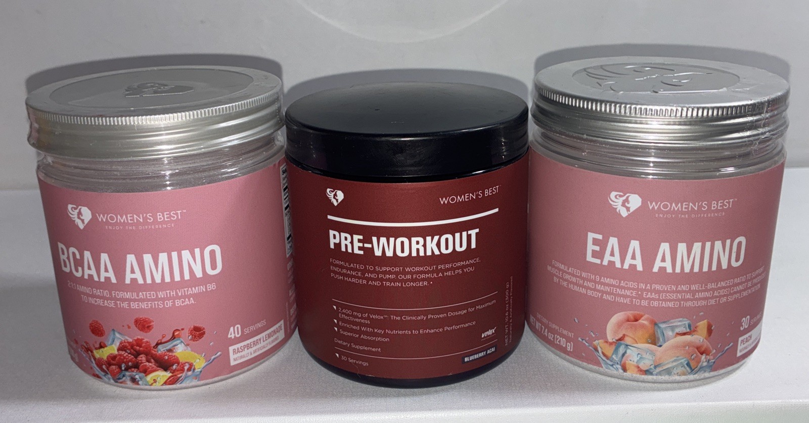 Bundle Of Workout & Post Workout Supplements / BCAA Amino, Pre-Workout, EAA Amin