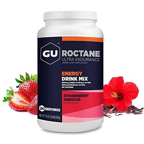 Gu Energy Roctane Ultra Endurance Energy Drink Mix, 3.44-Pound Jar, Strawberry