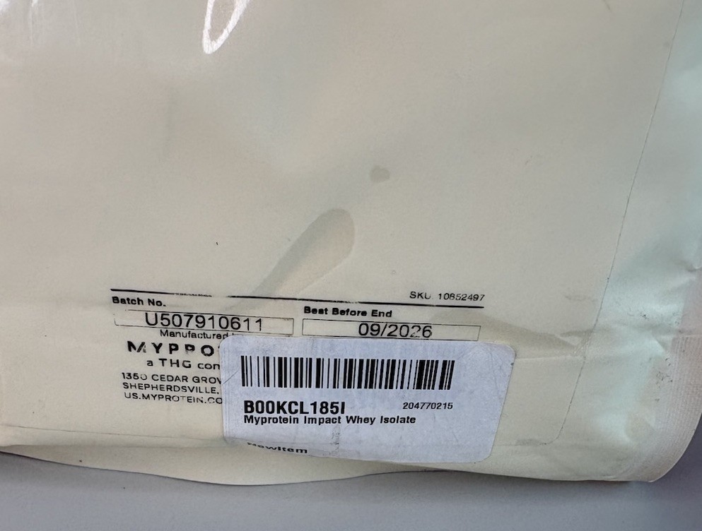 Myprotein Impact Whey Protein Powder, 2.2 Lbs. (vanilla Ice Cream)