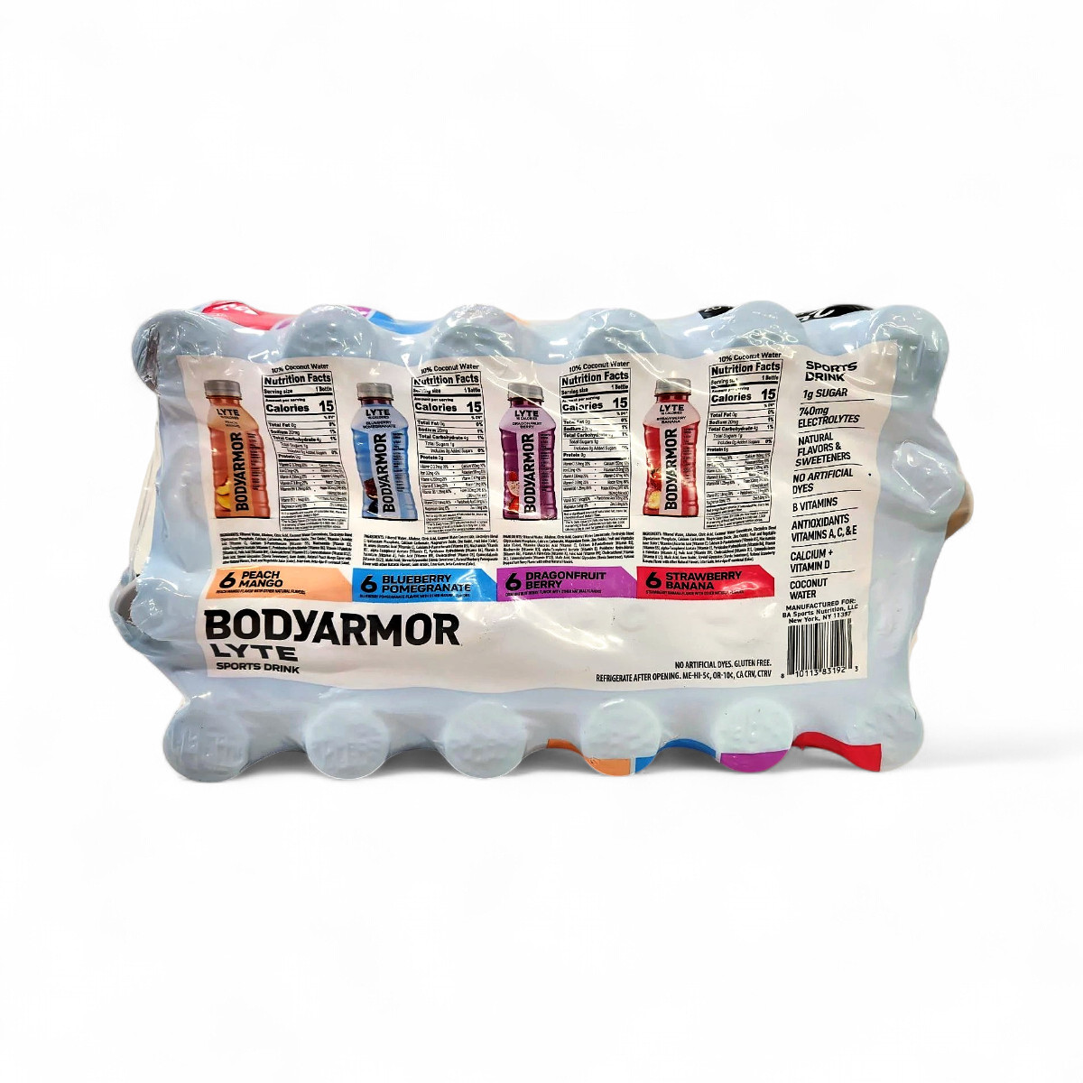 BODYARMOR LYTE Sports Drink Variety Pack Bottles, 12 fl oz – 24 Pack