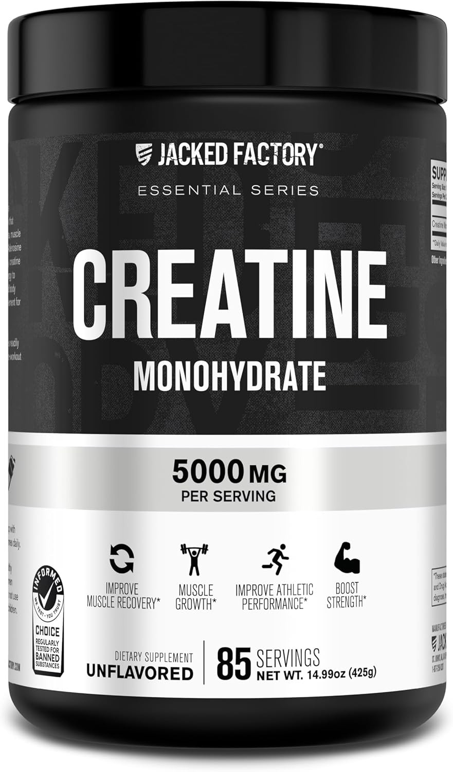 Creatine Monohydrate Powder 425G – 5G Daily Creatine Supplement for Men and W…