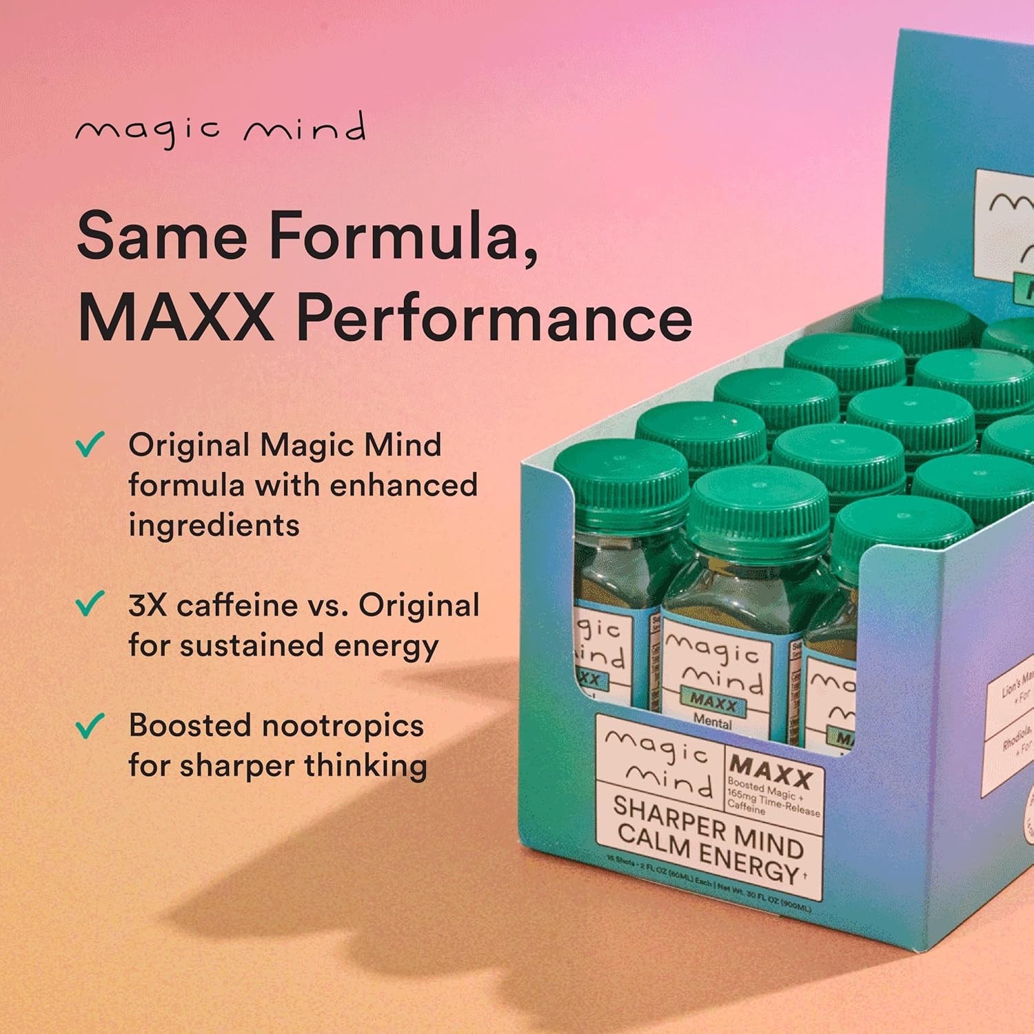 Maxx Energy & Focus 15pk: Cognitive Support, Natural Caffeine, Stress Relief