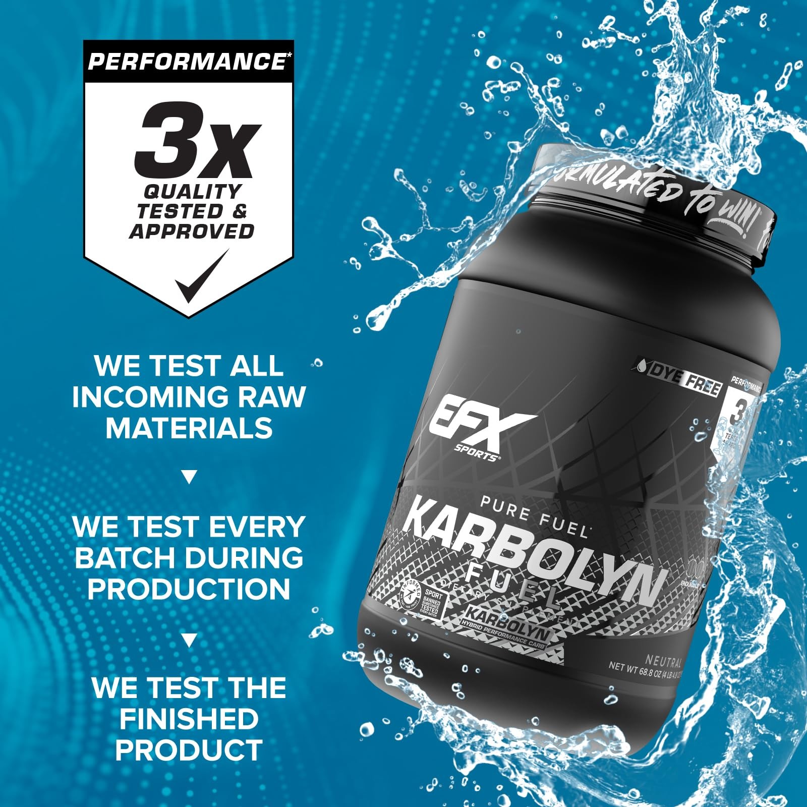 EFX Sports Karbolyn Fuel | FastAbsorbing Carbohydrate Powder | Carb Load, Sus…