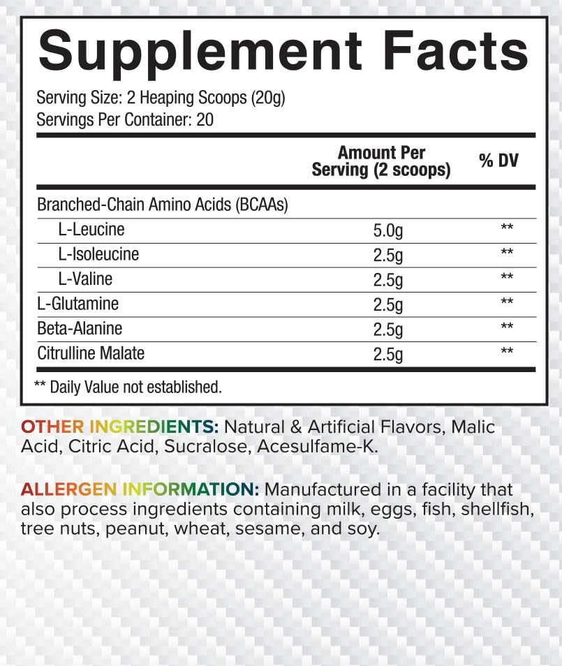 Core Nutritionals ABC Advanced BCAA Supplement | Amino Acid Recovery Blend | …