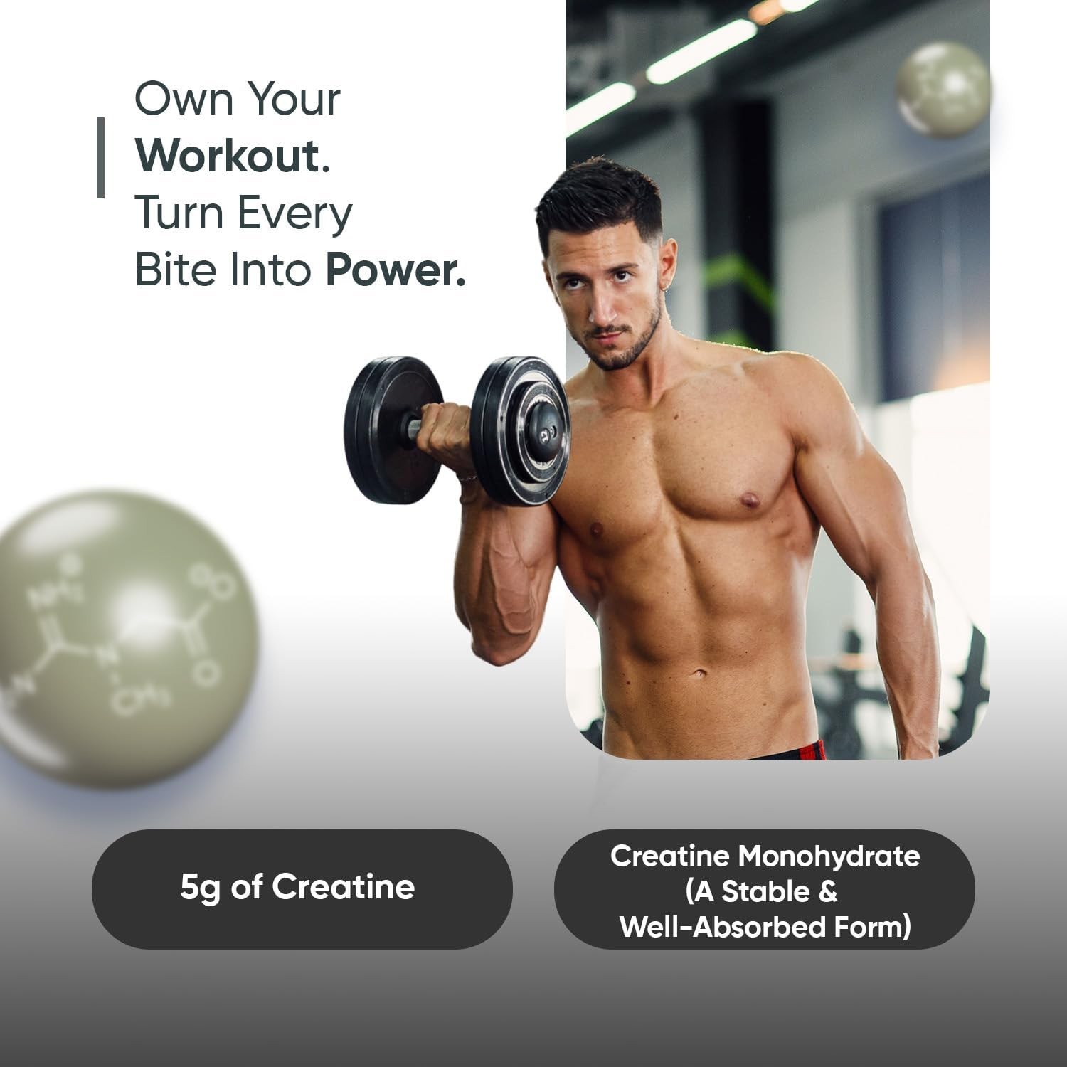 WeightWorld Creatine Gummies 5000mg 90 Count – Workout Performance Support