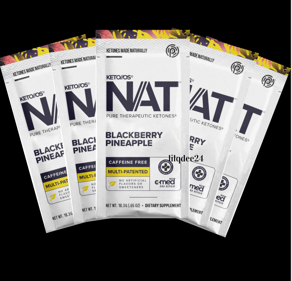 🔥Pruvit Keto OS NAT Ketones Blackberry Pineapple Caffeine free 5 Pack! 2027