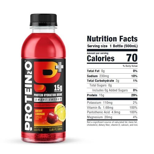 Protein2o Whey Protein Isolate Energy Drink Variety Pack 16.9oz 12 Pack Sugar Fr