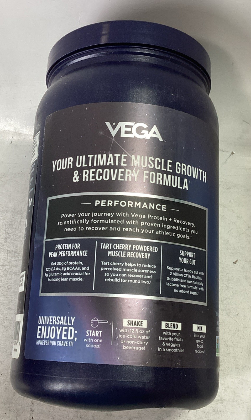 Vega Performance Protein Recovery 20.2oz Chocolate Exp 02/13/2028
