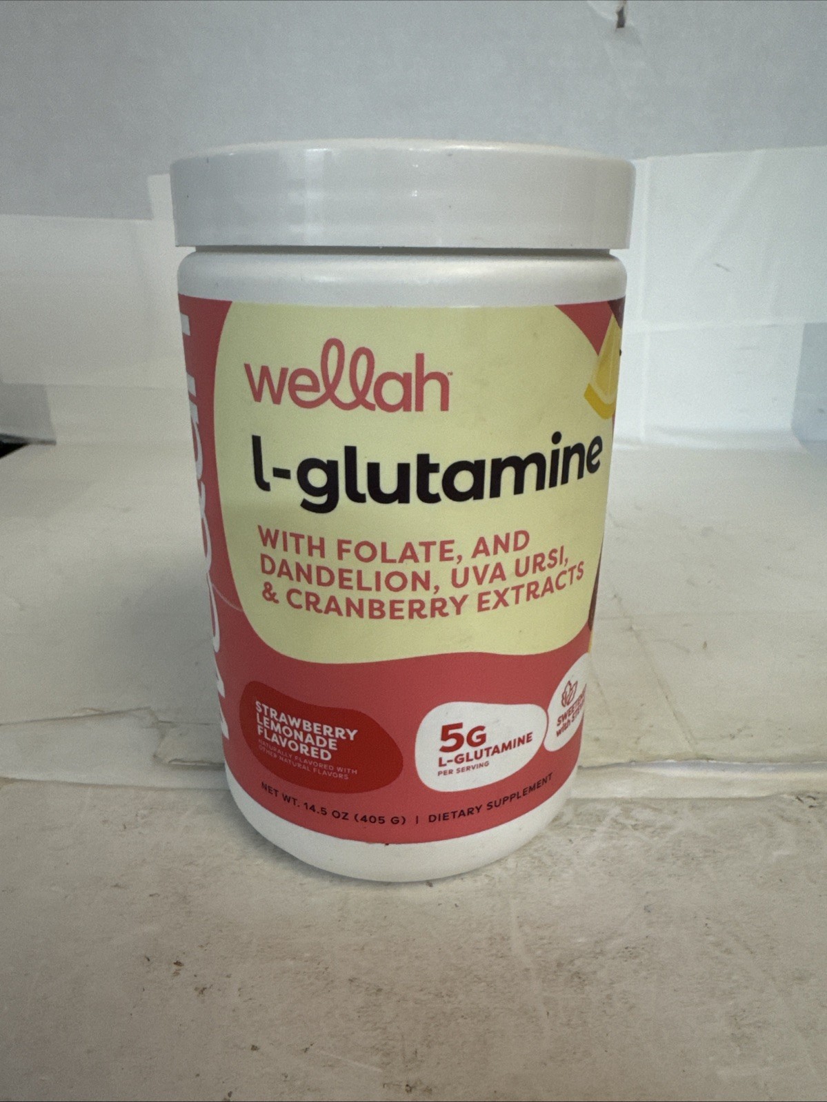 L-Glutamine, Strawberry Lemonade, 14.5 oz (405 g) Exp 3/2028