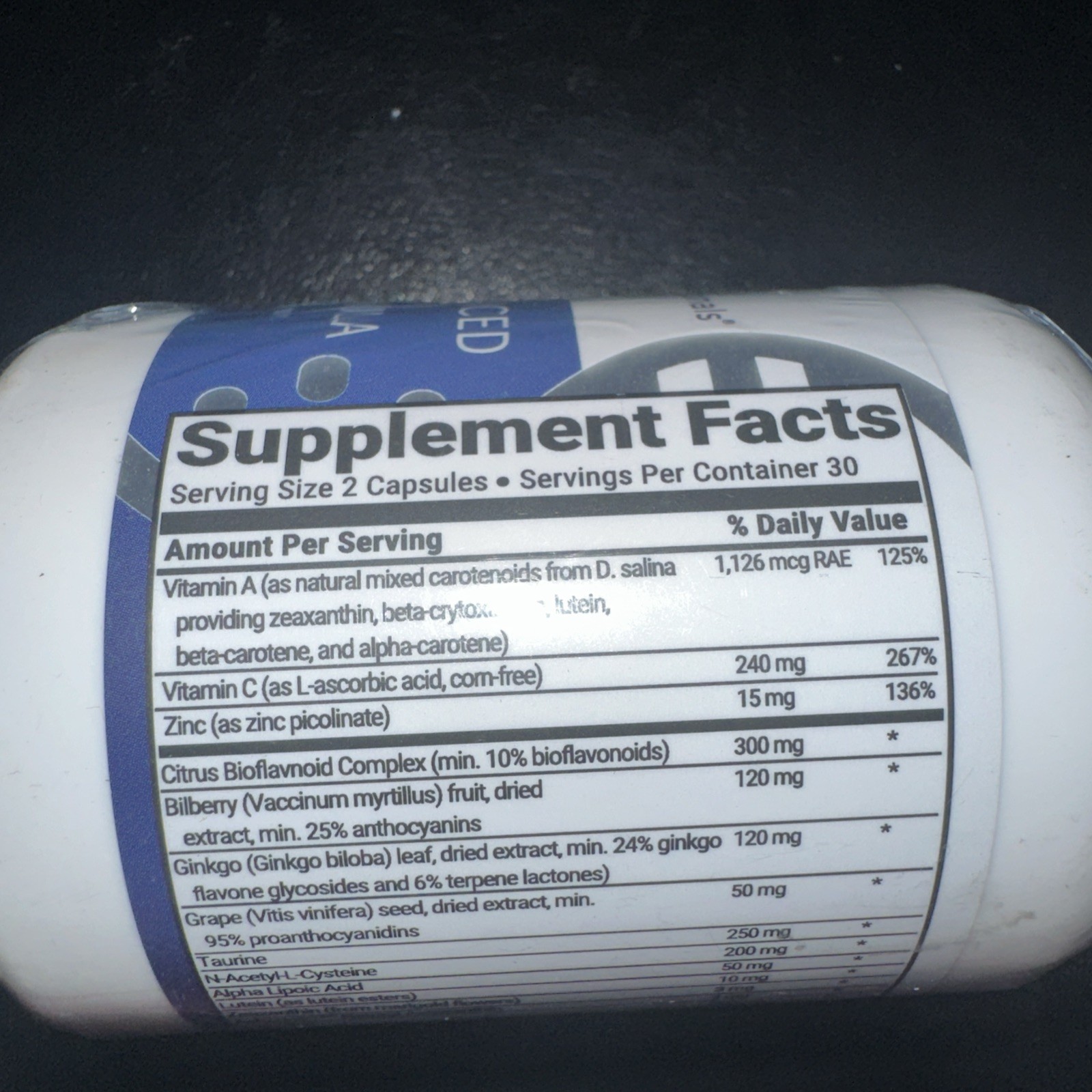 Advanced Bionutritionals ?C Advanced Vision Formula Supplement, Healthy Vision,