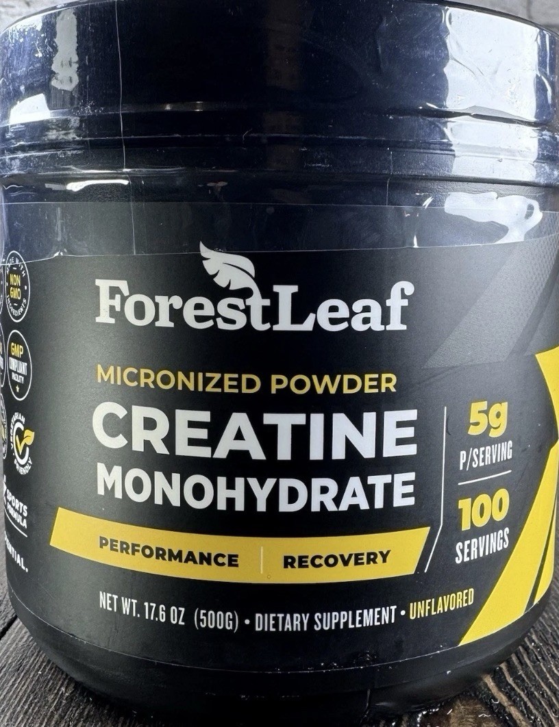Forest Leaf Pure Micronized Powder Creatine – Strength & Energy – 100 servings