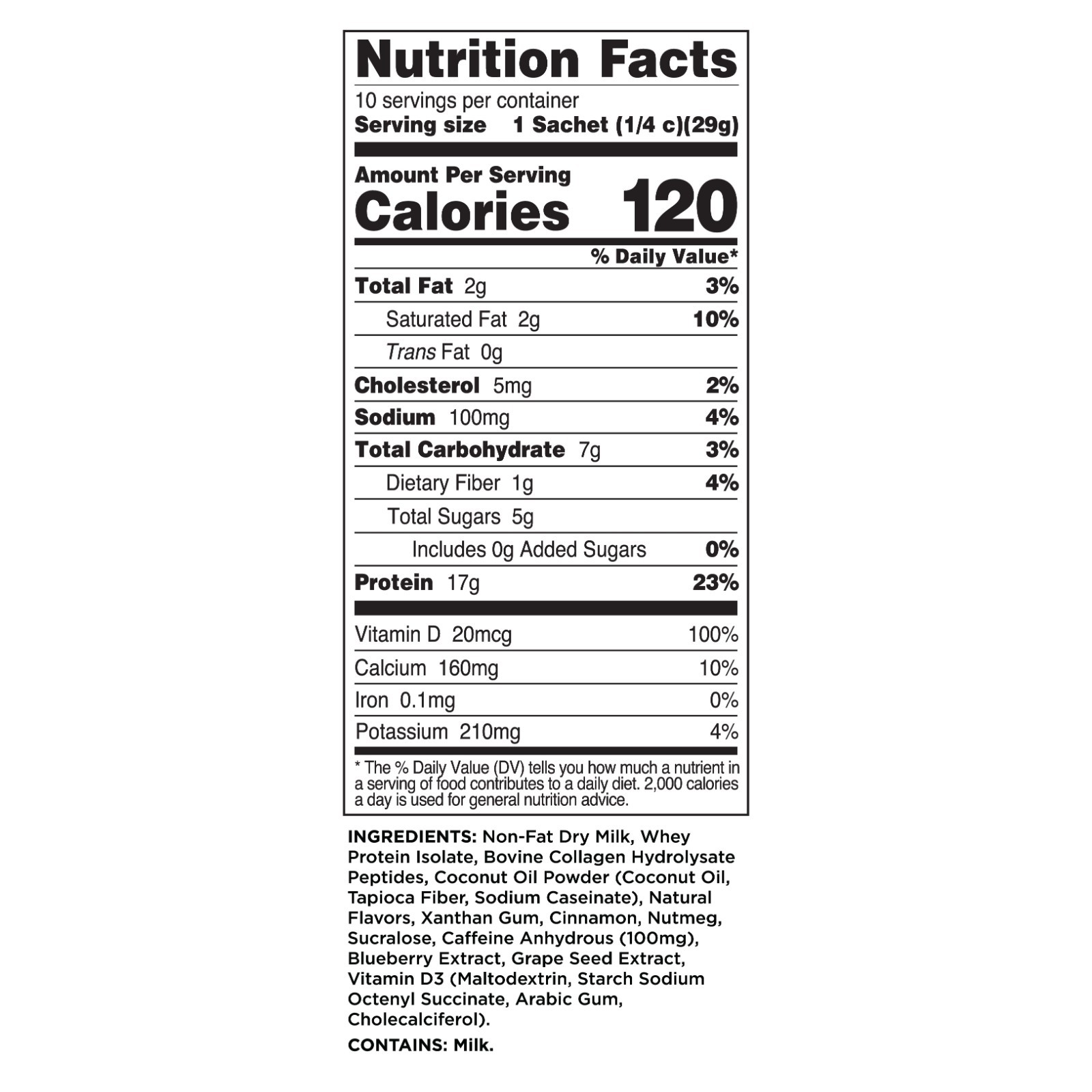 Perk Energy + Extra Protein Powder (Pumpkin Spice Latte) 10 Packets