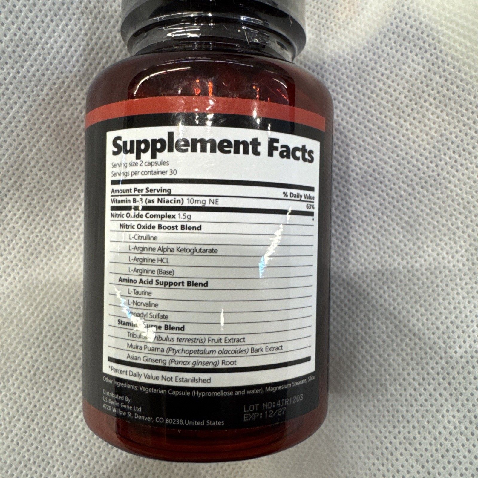 SNAP Supplements Nitric Oxide Booster for Men & Women, L-Citrulline + Exp. 12/27
