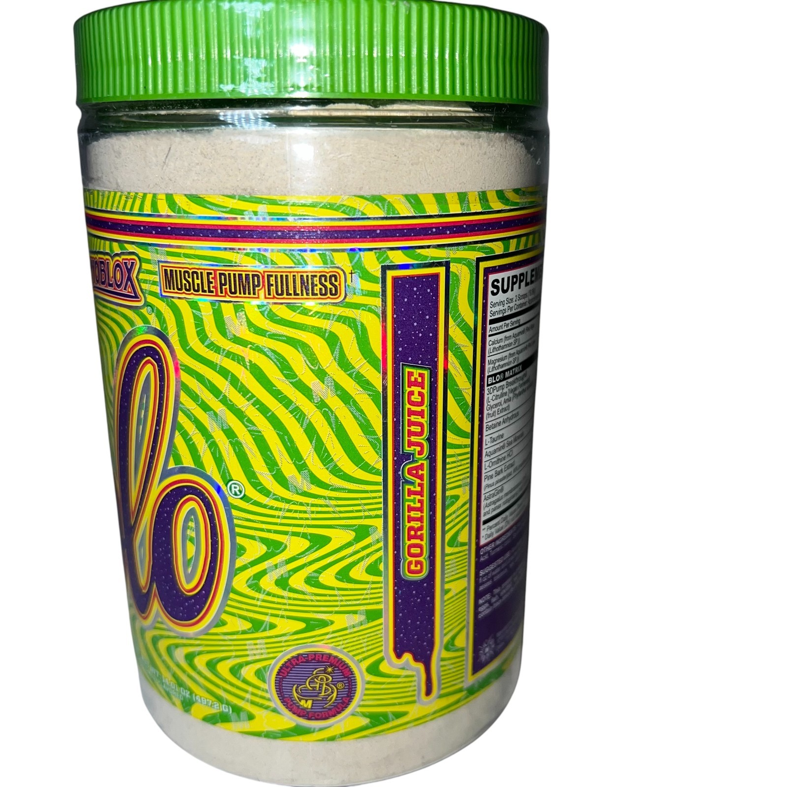 MyoBlox BLO 3D Stim Free Nitric Oxide Muscle Pump Formula 40 Scoops