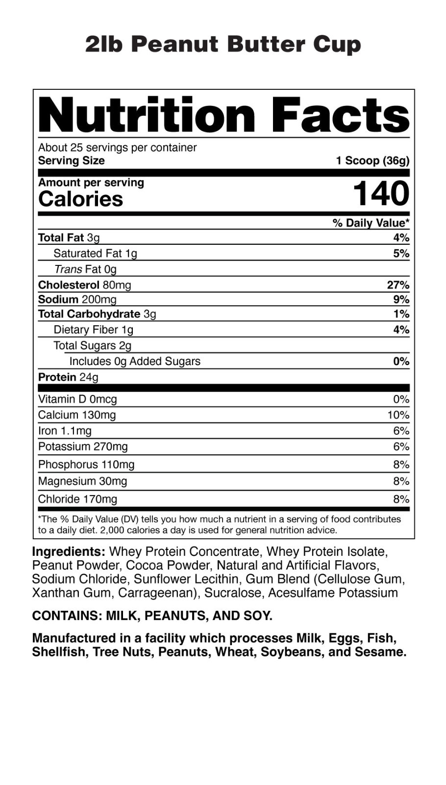 Nutraone Proteinone Whey Protein Promote Recovery Peanut Butter Cup 2lbs