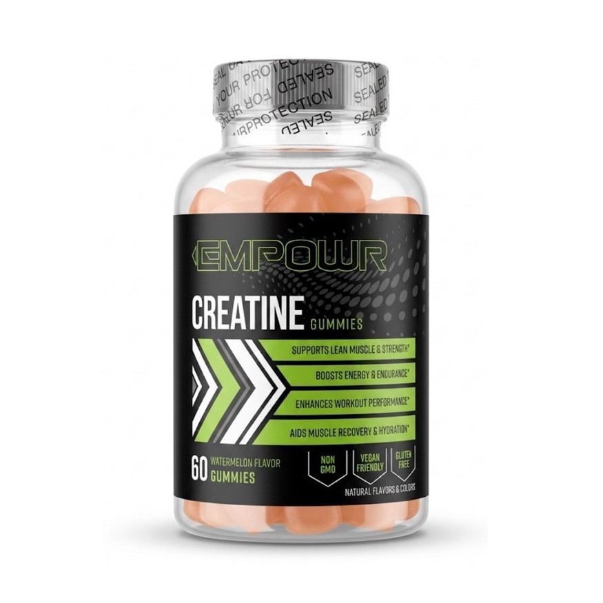 EMPOWR Creatine Monohydrate Gummies Watermelon 60ct 5g Vegan Non-GMO