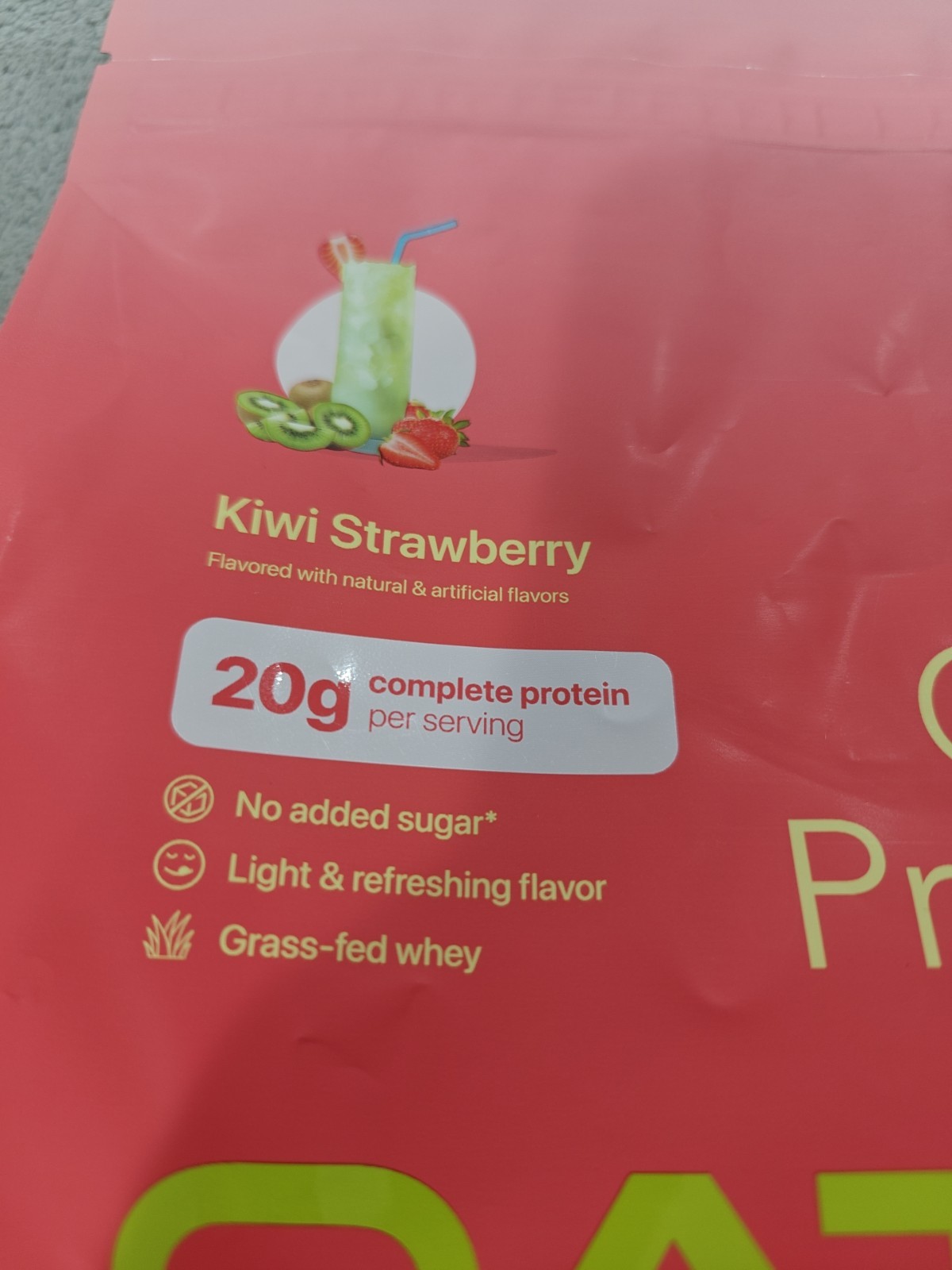 Oath Nutrition Clear Protein Powder – Kiwi Strawberry – Exp 8/27