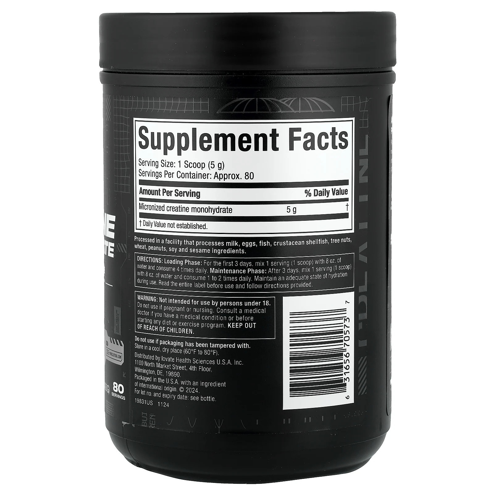 Muscletech, Essential Series, Platinum 100% Creatine, Unflavored, 14.11 Oz