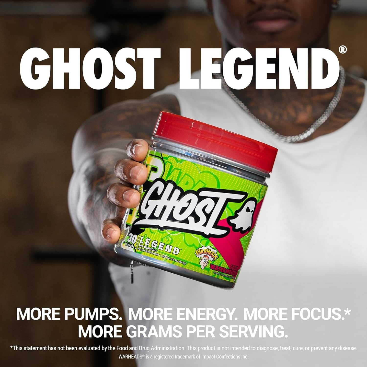 Epic Energy & Focus Blend – Legend Pre-Workout Powder, Warheads Sour Watermelon
