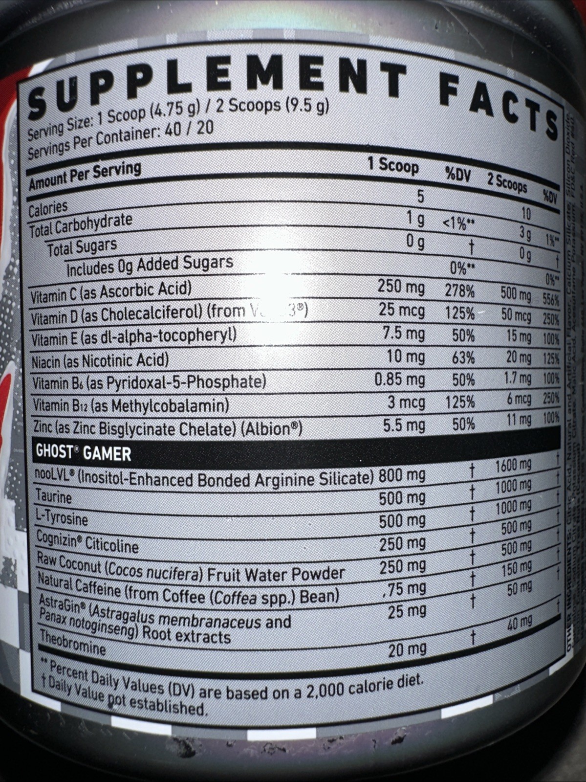 Ghost Gamer Focus & Energy Cherry Limeade 40servings Exp 09/26