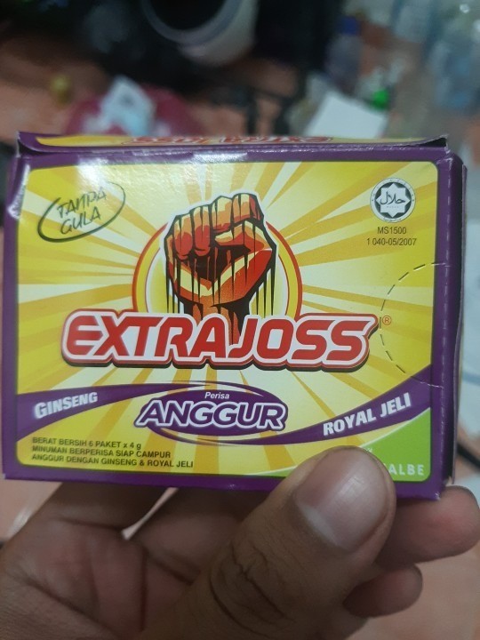 EXTRA JOSS Energy Drink Powder Boost Stamina (Grape Ginseng) 4×6