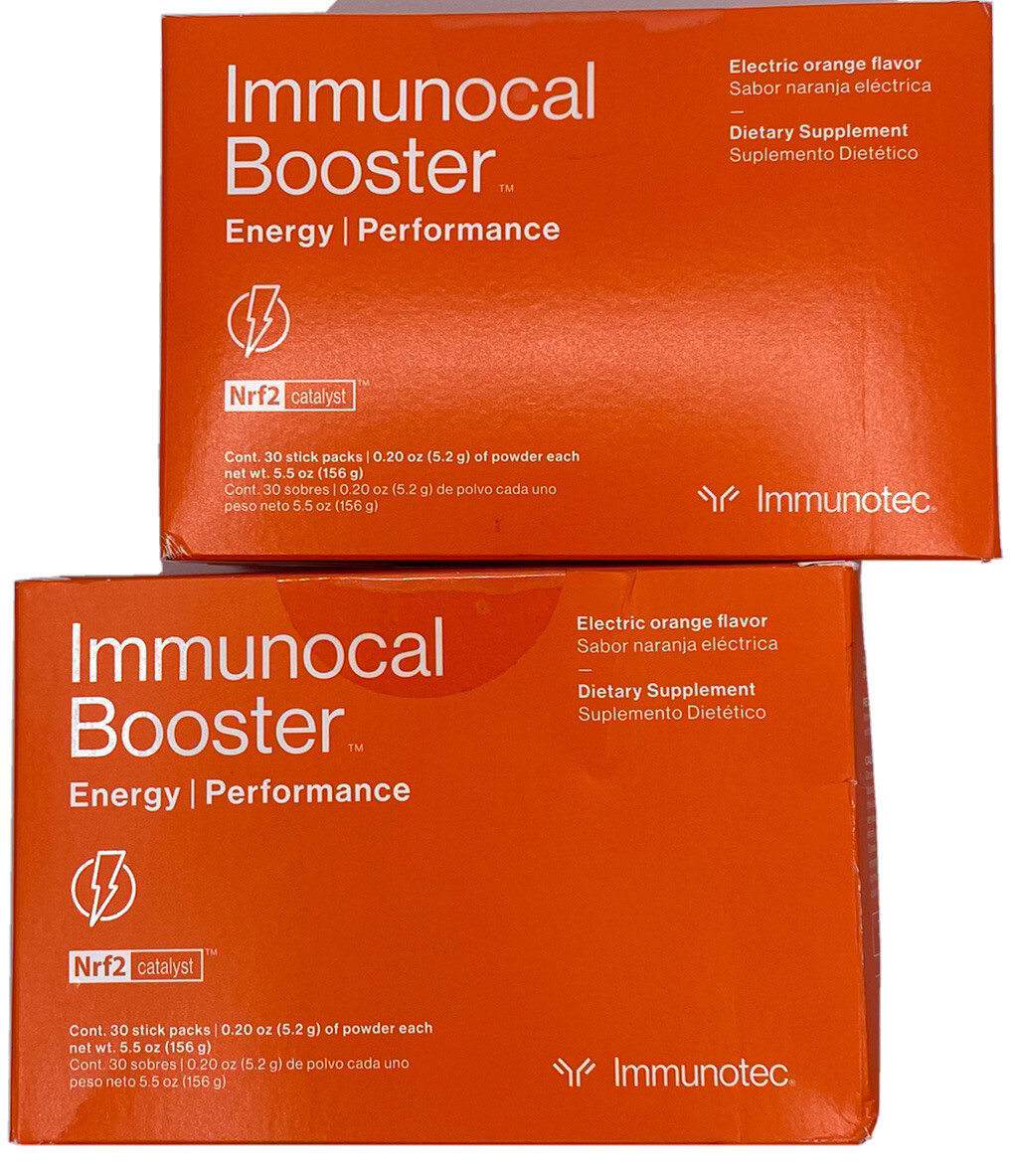Immunocal Booster Energy PERFORMANCE Nrf2 30 Stick Packs Per Box 2 Boxes