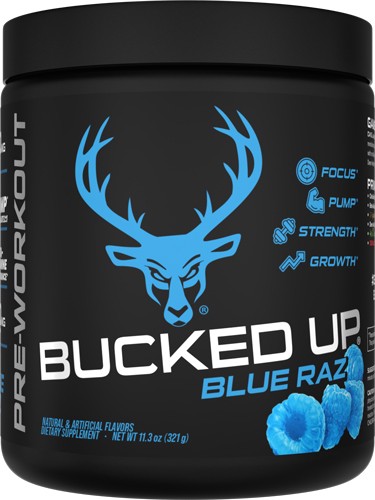 BUCKED UP PRE-WORKOUT Pump Focus Energy Endurance Strength Growth 30 Servings