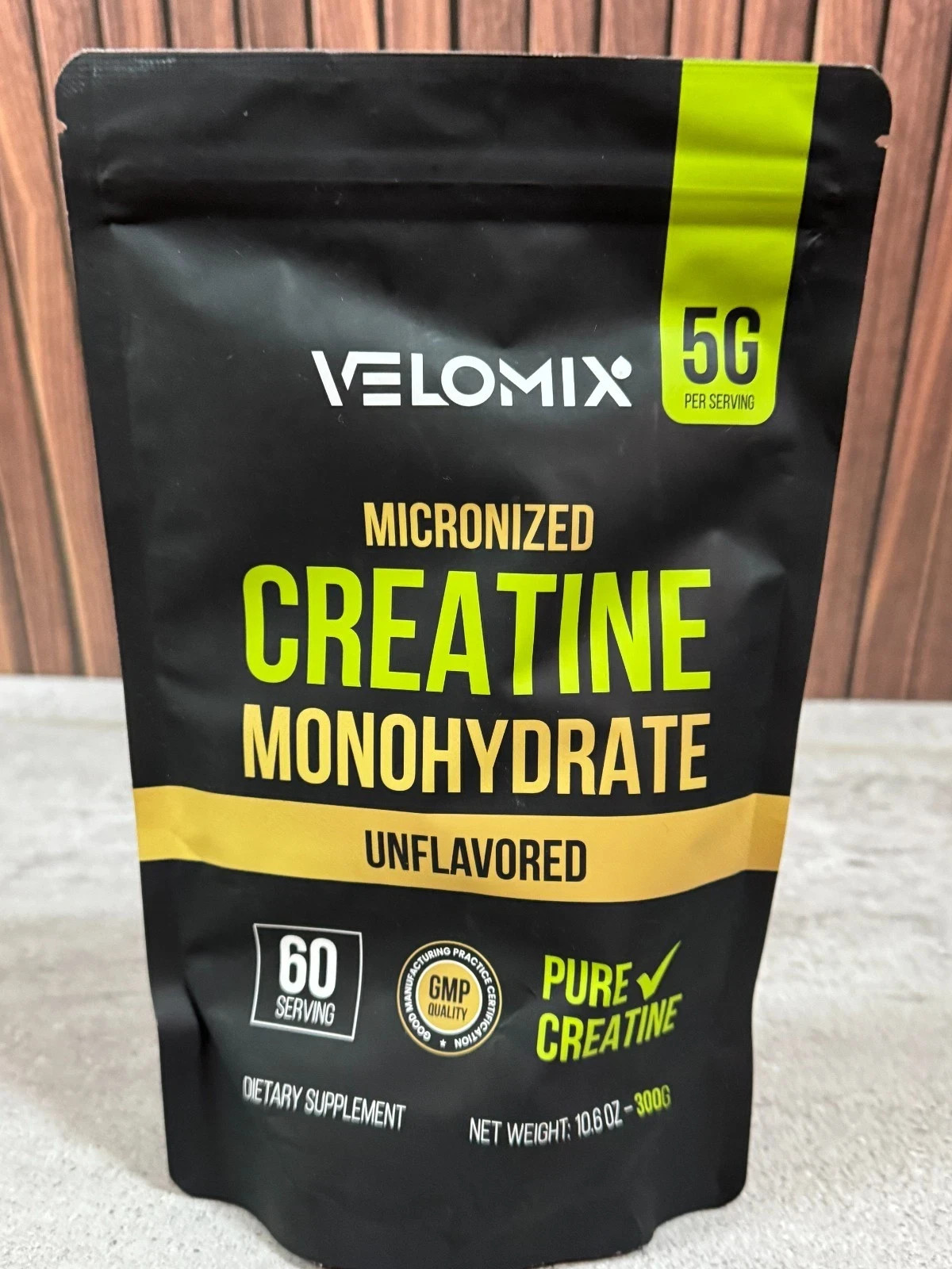 Velomix Micronized Creatine Monohydrate Unflavored 300g 60 Servings New