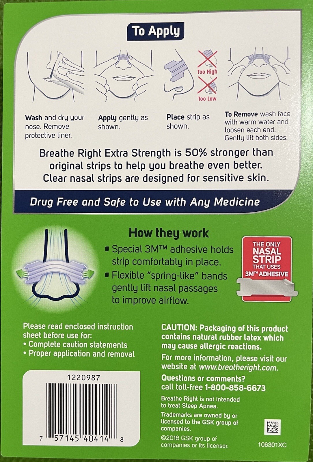 Breathe Right Extra Strength Tan Nasal Strips 72 Strip Relieves Nasal Congestion