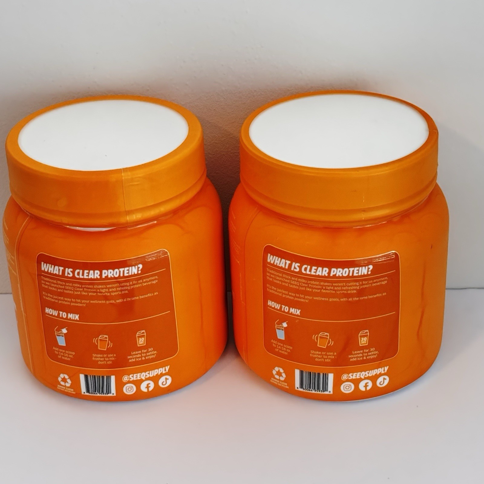 2x SEEQ Clear Whey Isolate Protein Powder Mango Pineapple 14.8 oz EXP8/27 SEALED