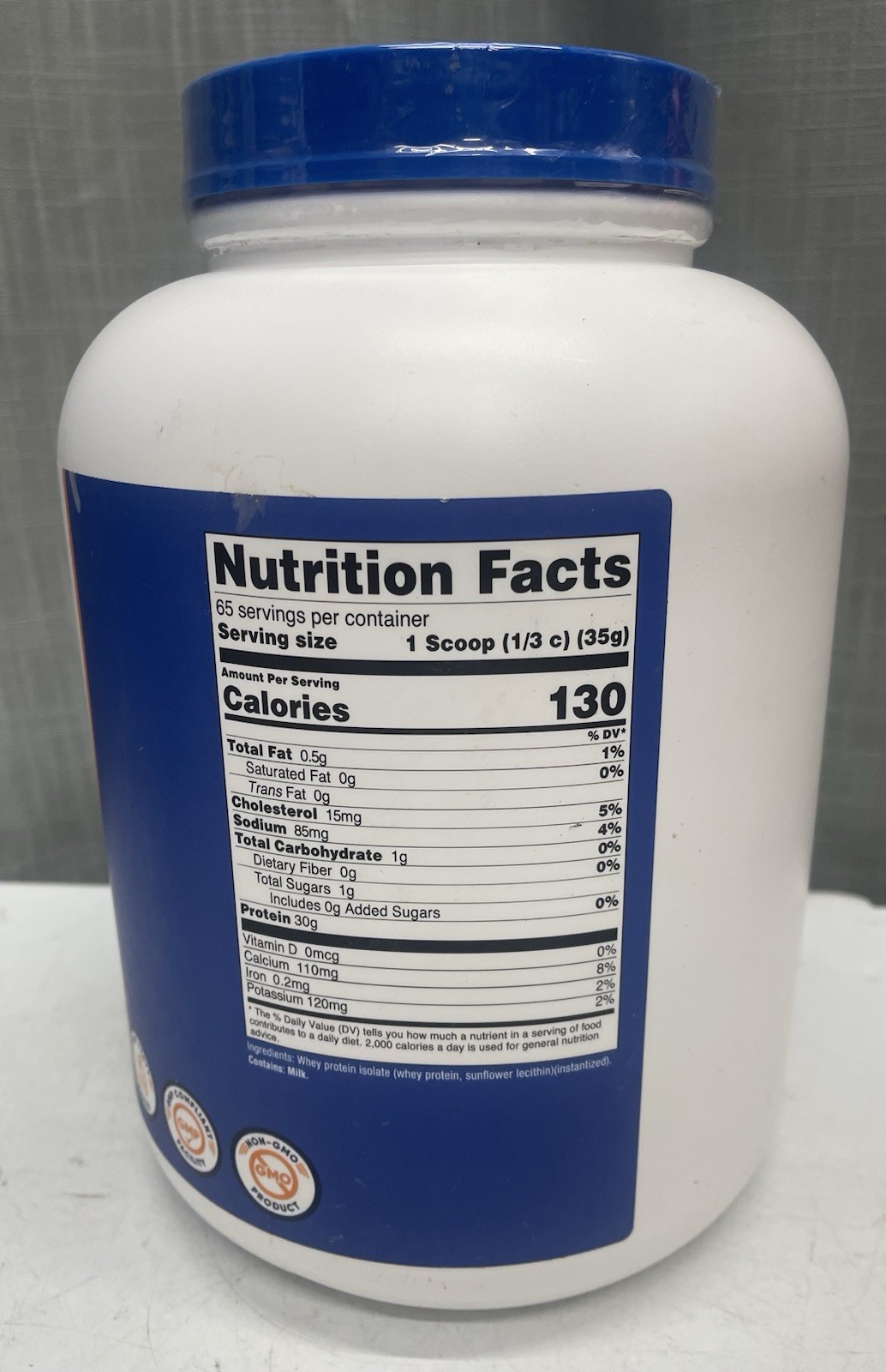 Nutricost Whey Protein Isolate (Unflavored) 5LBS – Protein Powder
