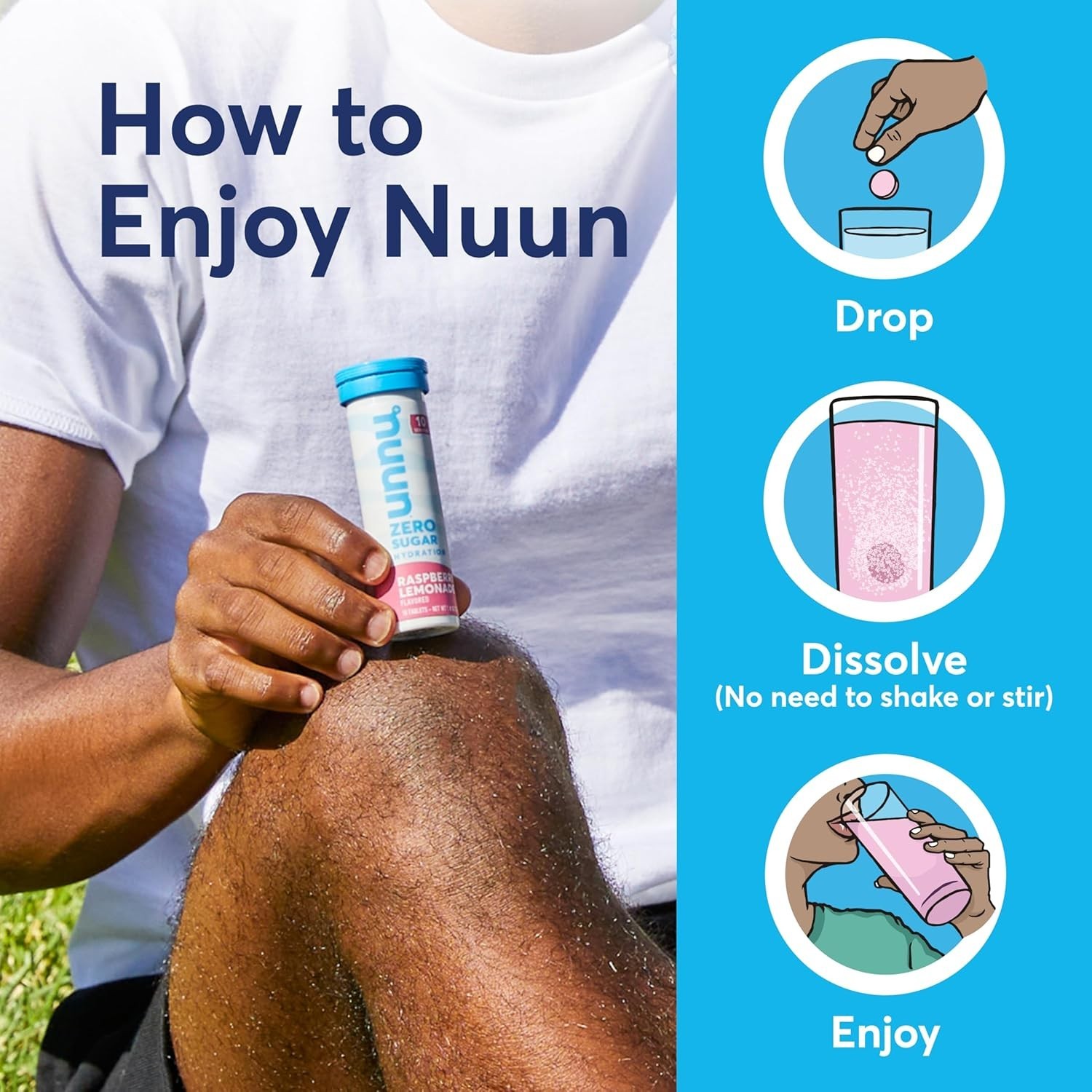 40 Servings of Sugar-Free Electrolyte Tablets for Refreshing Hydration |