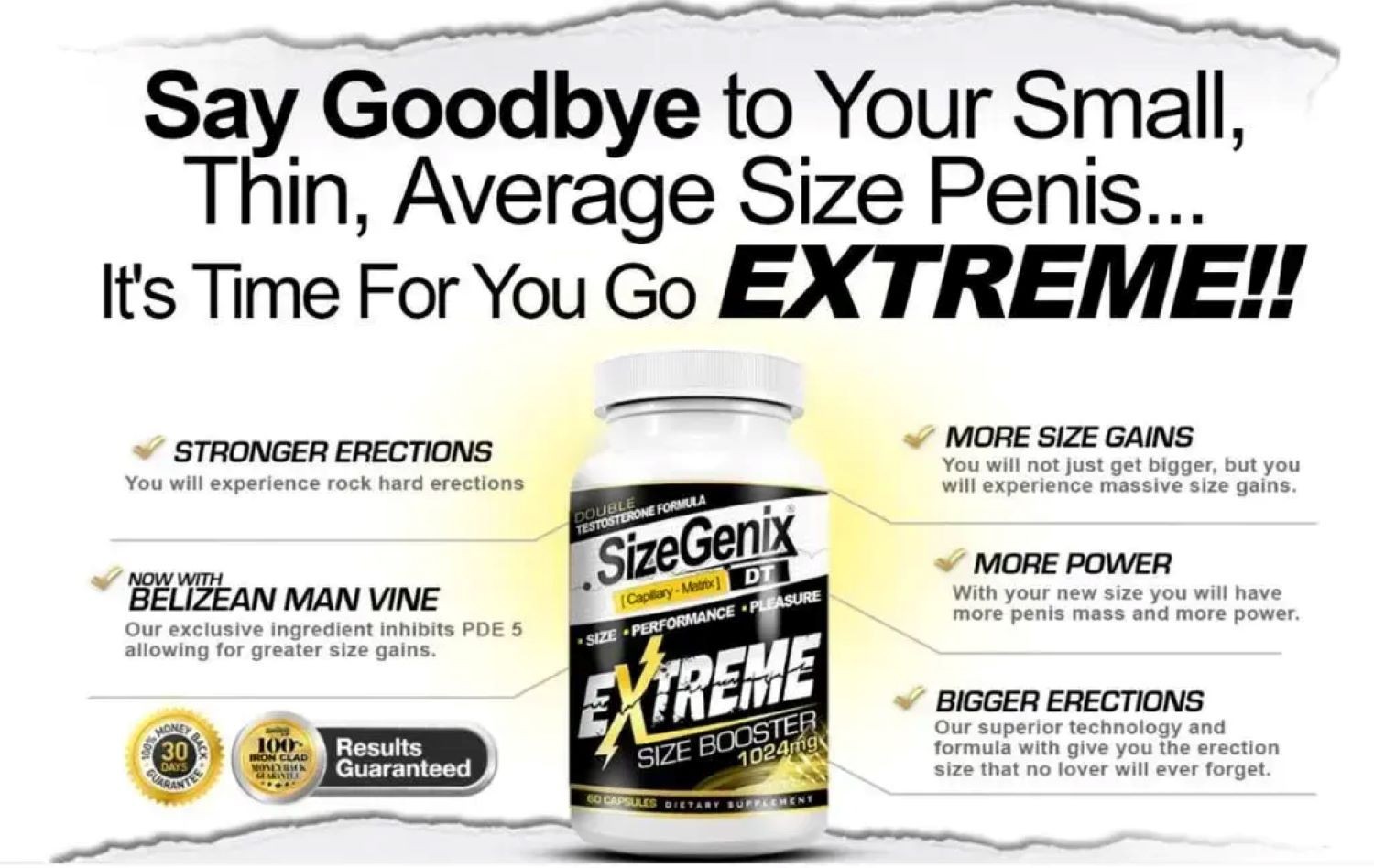 SizeGenix Men’s Health Supplement