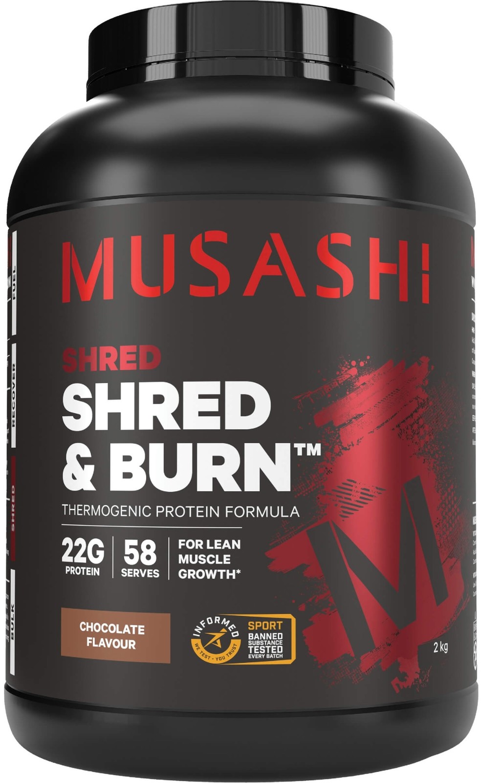 Musashi Shred and Burn 2kg Chocolate