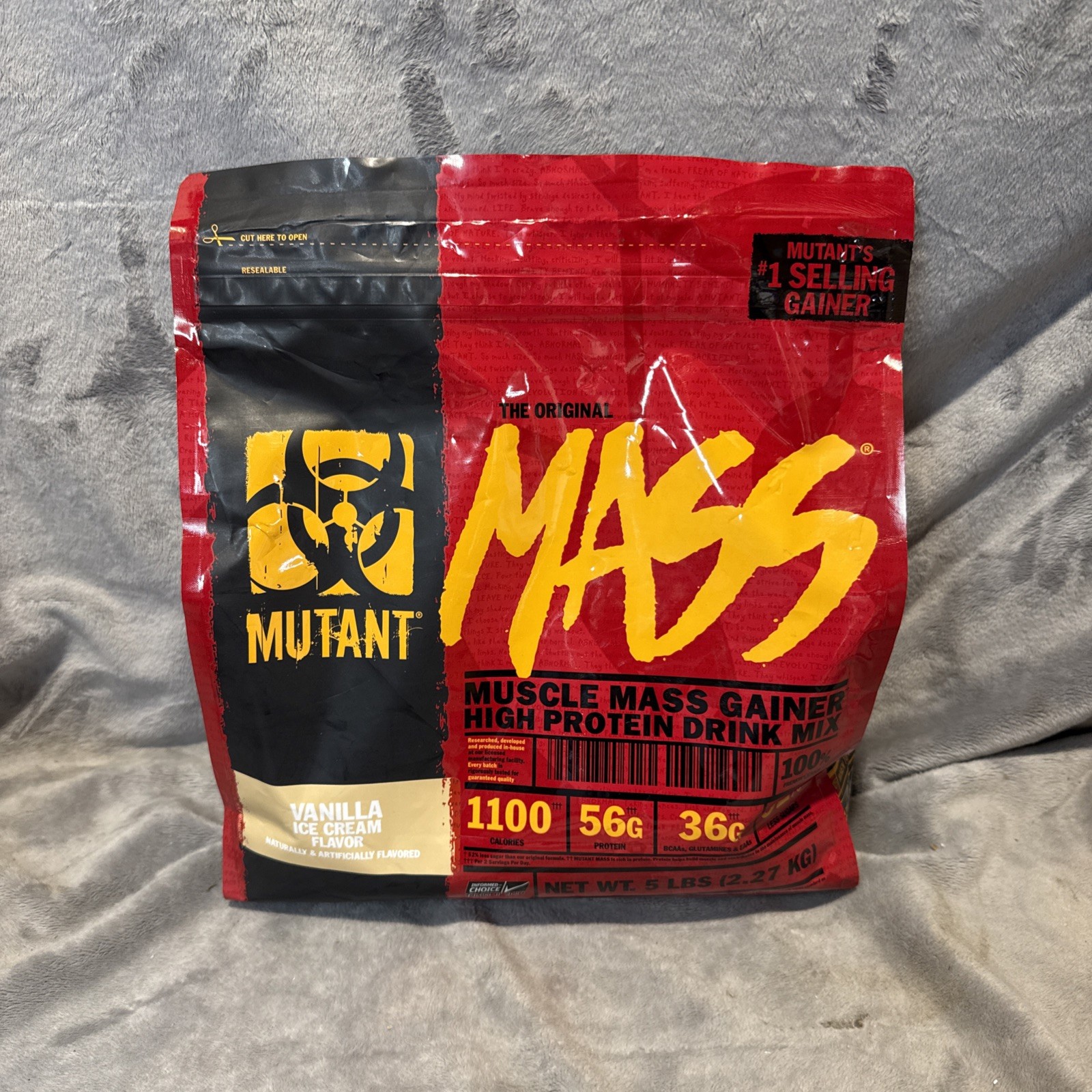 Fit Foods Mutant Mass – Muscle Mass Gainer Vanilla Ice Cream 5 lbs