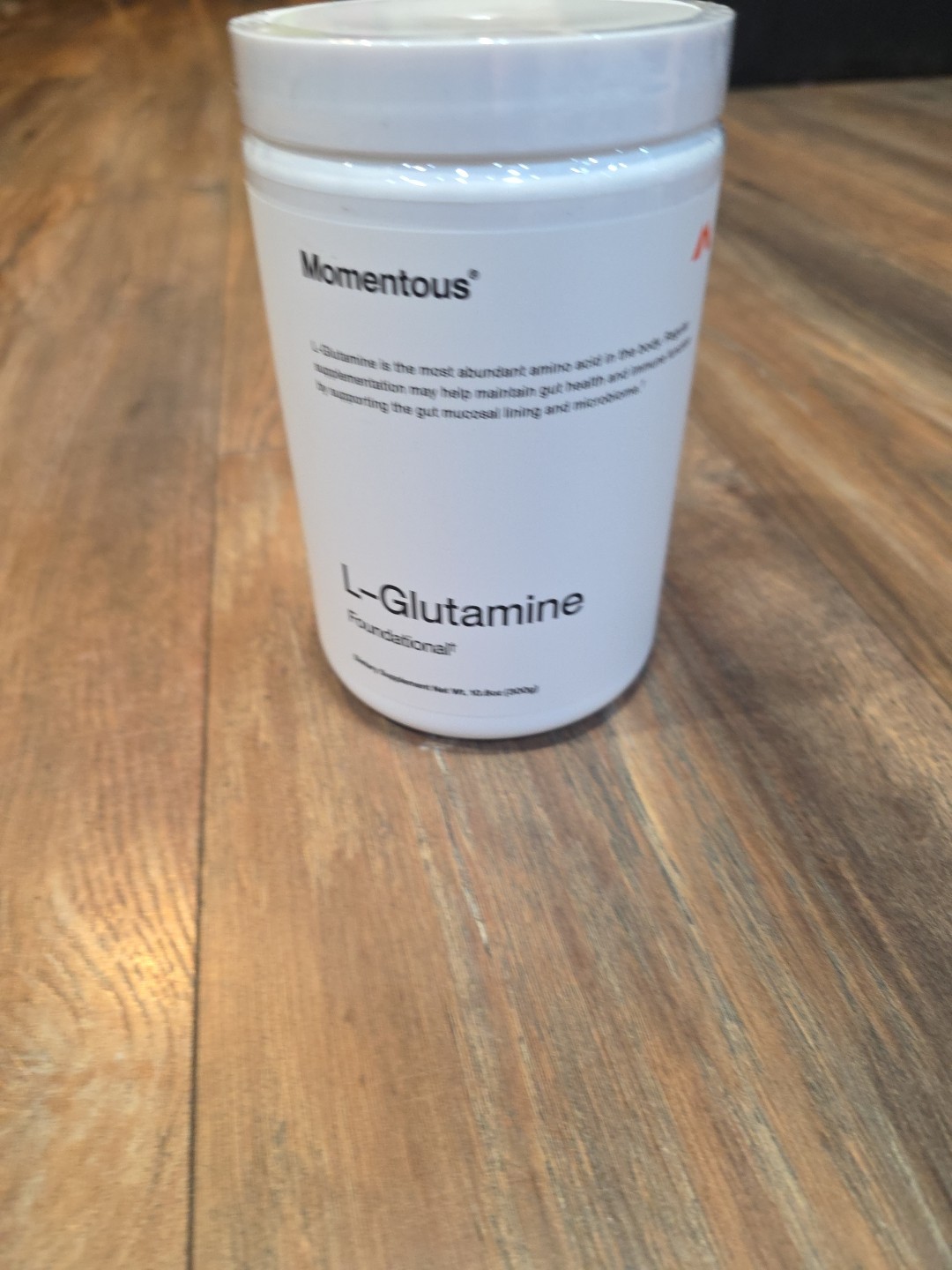 Momentous L-Glutamine Powder NSF Certified for Sport, 60 Servings
