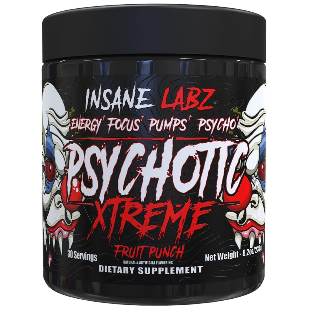High-Stimulant Pre Workout Powder – Extreme Energy, Focus & Endurance, 30 Servin
