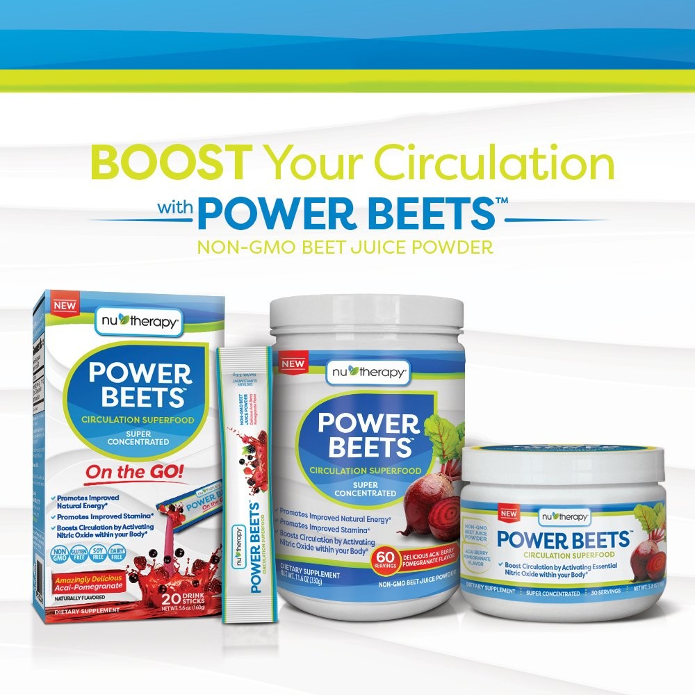 Nu-Therapy Power Beets – Super Concentrated Circulation Superfood – Dietary Supp
