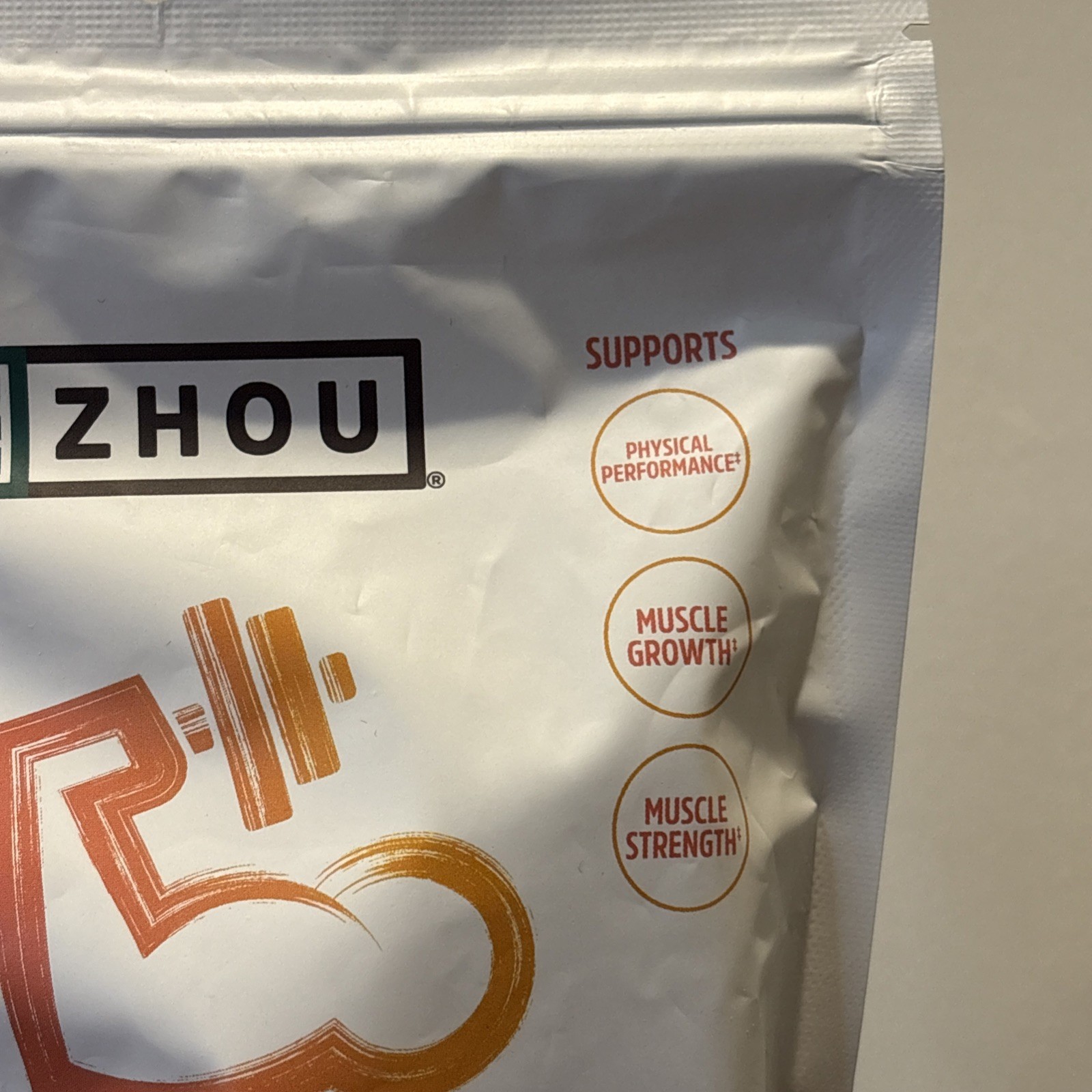 Zhou, Creatine Chews, Muscle Growth Support, Peach Mango, 60 Chews, EXP 12/2026