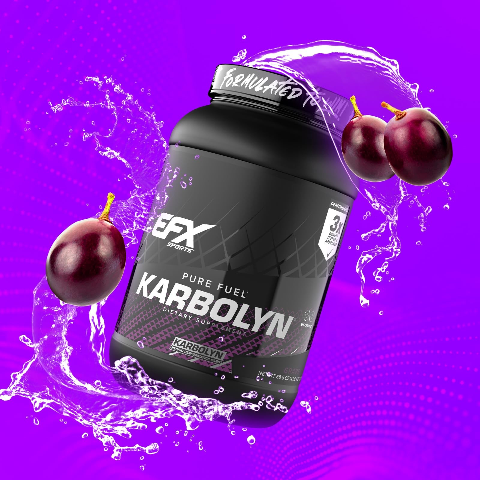 EFX Sports Karbolyn Fuel | FastAbsorbing Carbohydrate Powder | Carb Load, Sus…