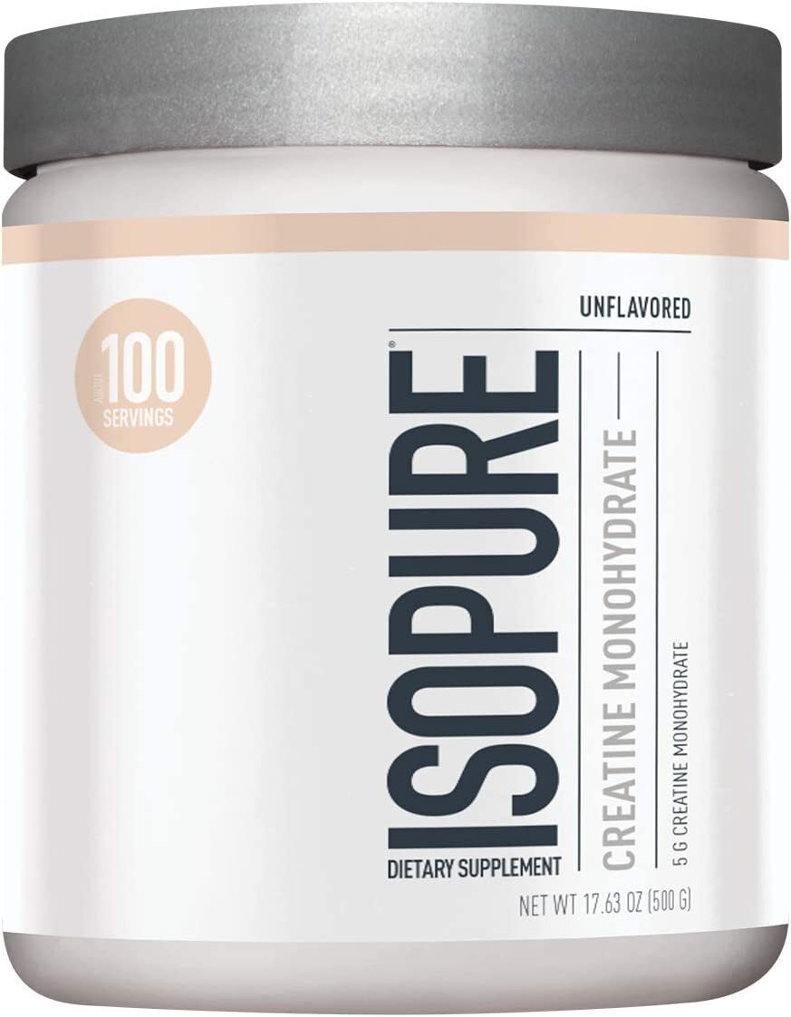 Nature’s Best Isopure Unflavored Creatine Monohydrate 500 Grams 100 Servings New