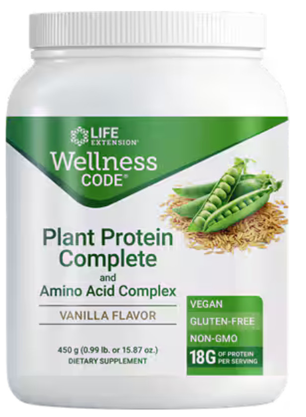 Wellness Code Plant Protein Complete & Amino Acid Complex (Vanilla) 450 grams