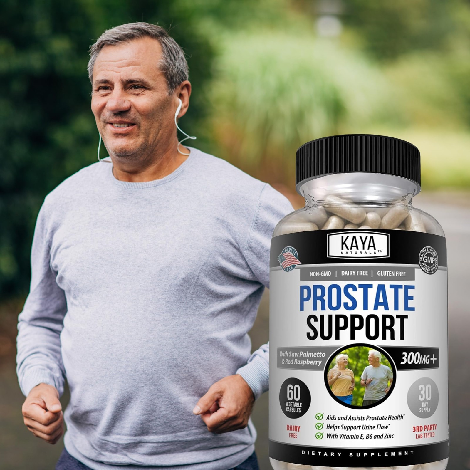 Kaya Naturals Prostate Support – Saw Palmetto, Potent 60 Count (Pack of 1)