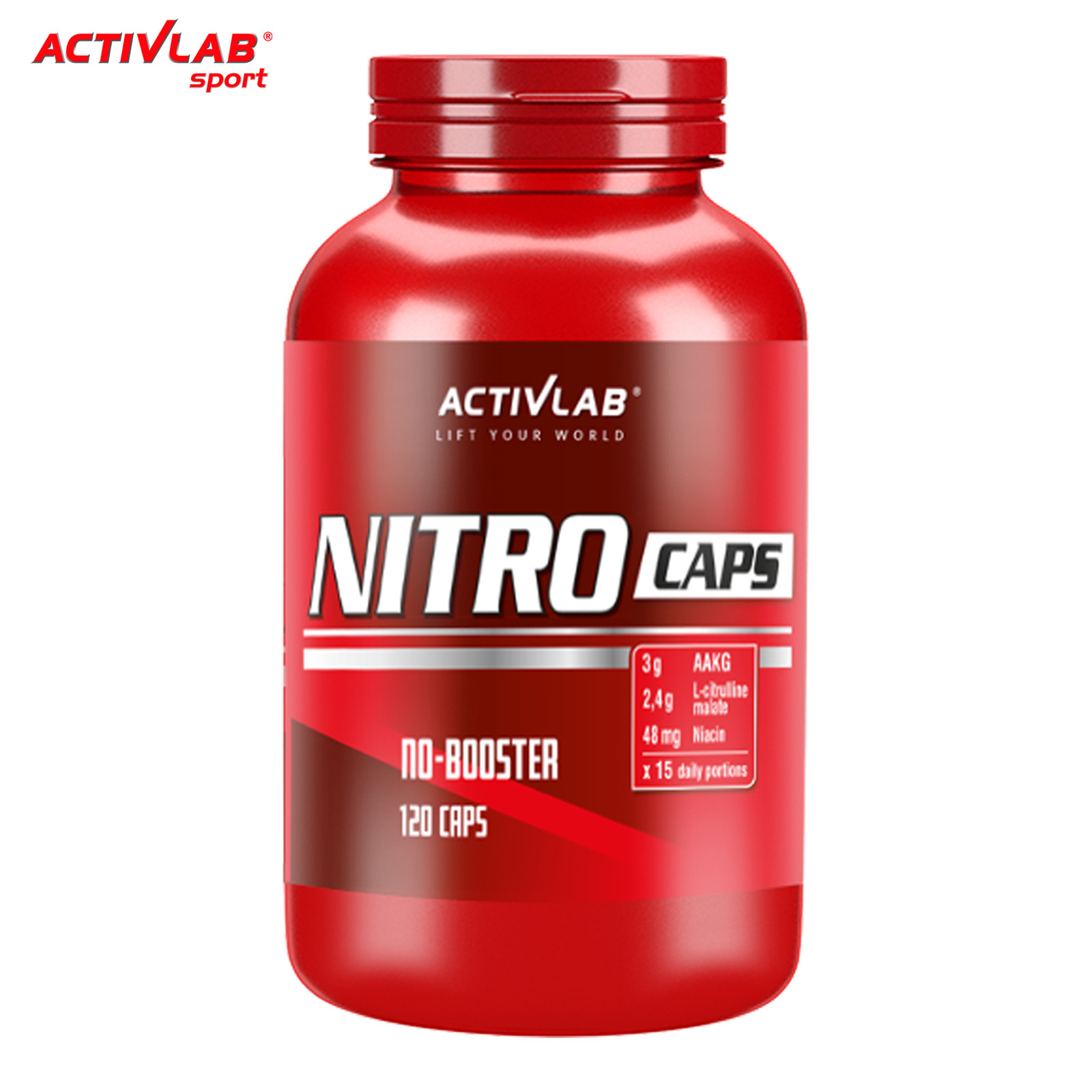 NITRO CAPS 120 – PreWorkout Arginine Nitric Oxide Booster Pump Pills Pre Workout