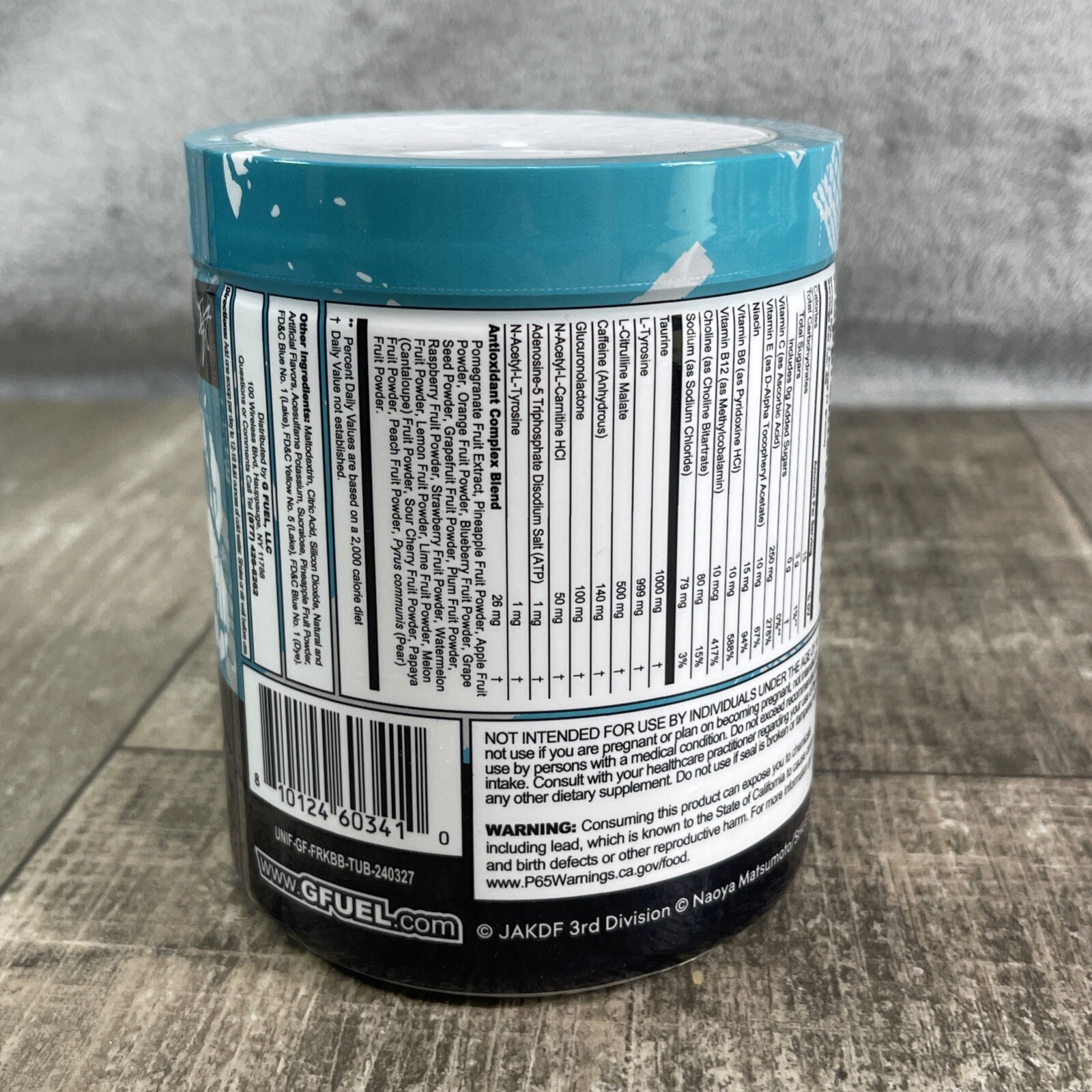 G FUEL Kaiju No 8 Anime Tub 40 Servings Full Release Kiwi Berry Blitz