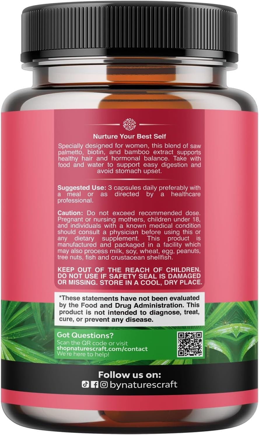Extra Strength Saw Palmetto for Women 500mg – DHT 90 Count (Pack of 1)