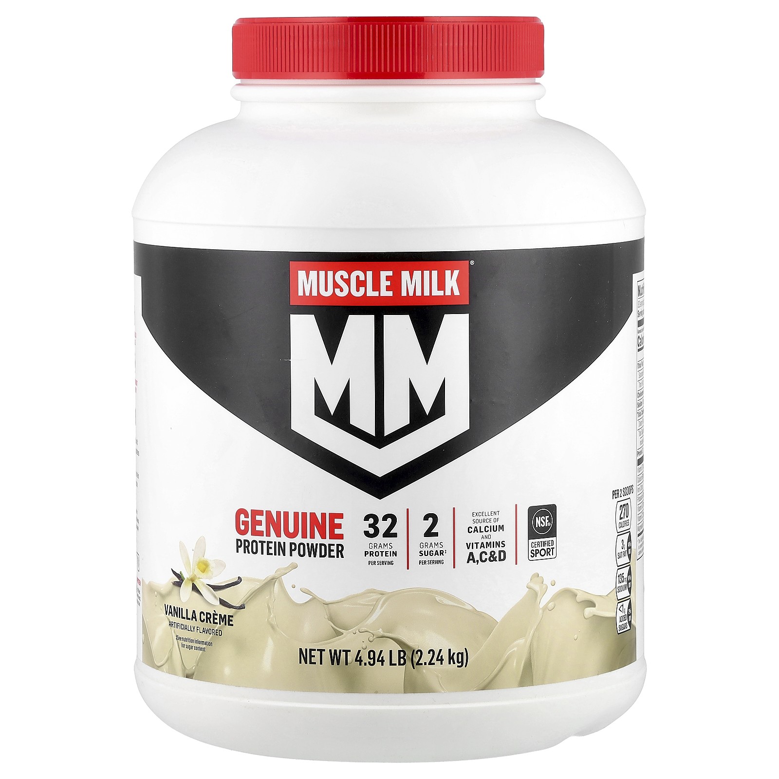 Genuine, Protein Powder, Vanilla Crème, 4.94 lb (2.24 kg)
