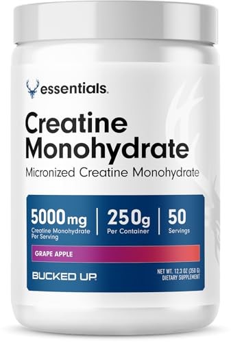 Creatine Monohydrate Micronized 250g 50 Servings 5g Unflavored