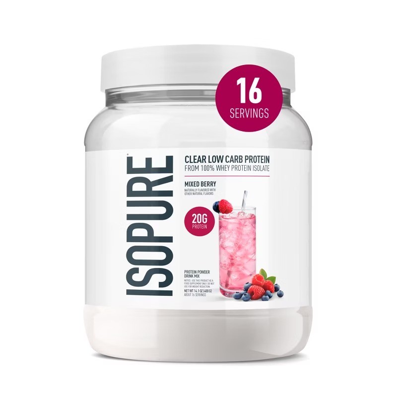 Clear 20g Whey Isolate Protein Powder – Mixed Berry – 16 Servings – 14.1oz