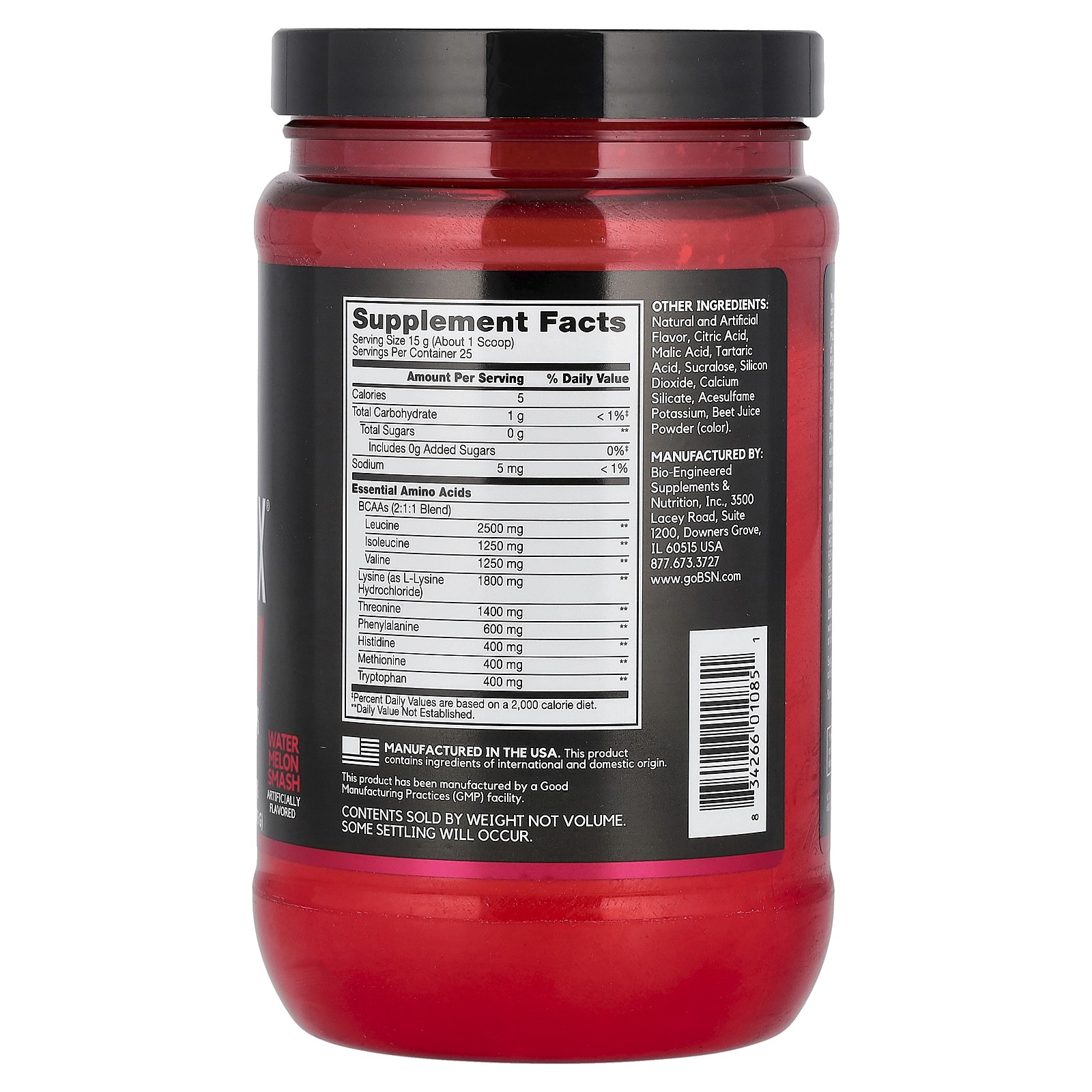 AminoX, EAAs, Muscle Support & Recovery, Watermelon Smash, 13.2 oz (375 g)